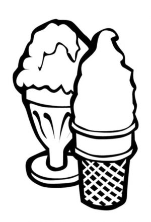 Ice Cream Coloring Pages to Print 093c
