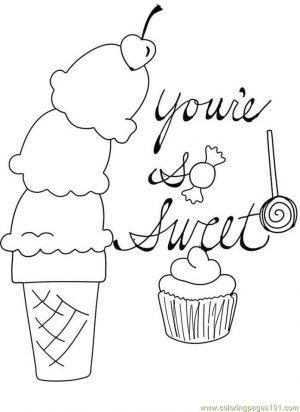 Ice Cream Coloring Pages to Print 356b