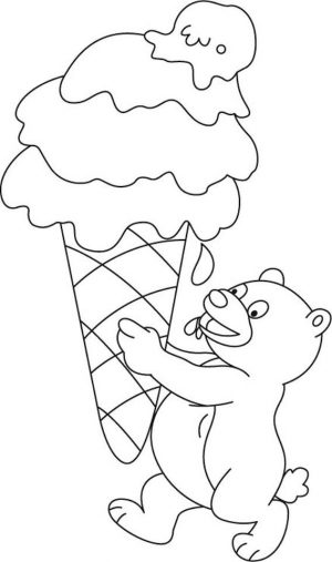 Ice Cream Coloring Pages to Print 686b