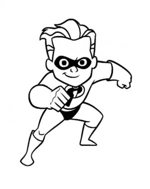 Incredibles Coloring Pages Printable Dash Is Fast