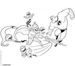 Incredibles Coloring Pages Syndrome Getting Surrounded