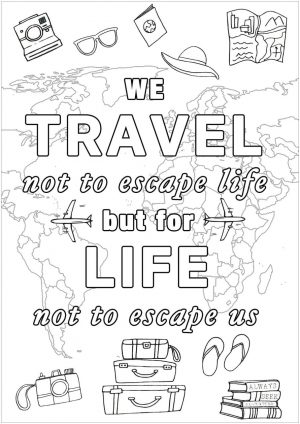 Inspirational Coloring Pages Printable Start Traveling