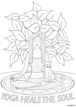 Inspirational Coloring Pages Printable Yoga Is Good For Soul