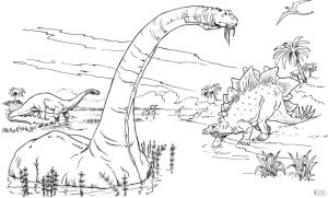 Jurassic World Coloring Pages Brontosaurus 7brt