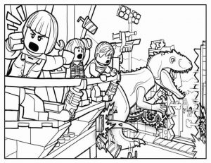Jurassic World Coloring Pages Lego 0lgo