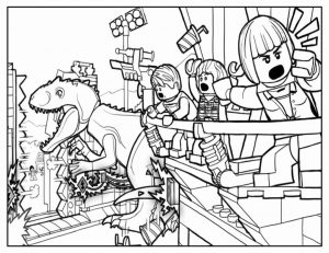 Jurassic World Coloring Pages Lego Free 0jlg