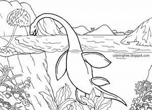 Jurassic World Coloring Pages Lochness 6lch