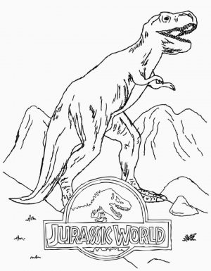 Jurassic World Coloring Pages T Rex 7trx