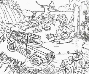 Jurassic World Coloring Pages for Adults 5fad