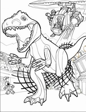 Jurassic World Coloring Pages for Kids 4fkd
