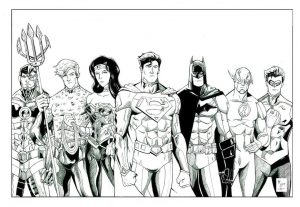 Justice League Action Coloring Pages Cool Drawings of Justice League Heroes