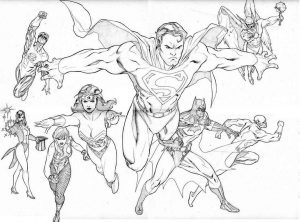 Justice League Coloring Pages Online Beautiful Sketch of Justice League