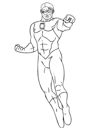 Justice League Coloring Pages Printable Green Lantern