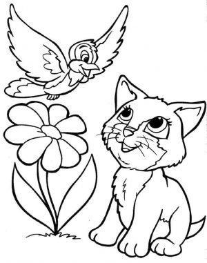 Kitten Coloring Pages Kids Printable – 3sda1 – new