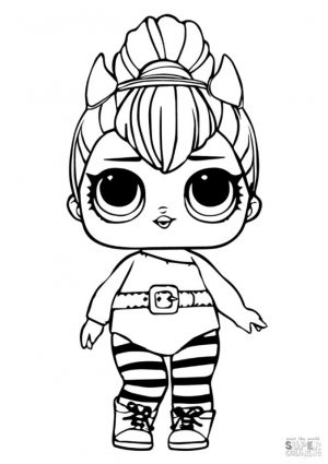 LOL Dolls Coloring Pages Spice sp13