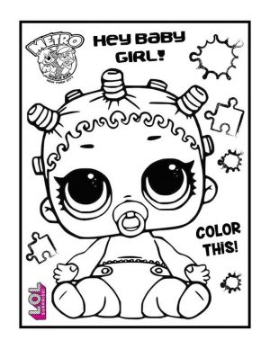 LOL Surprise Dolls Coloring Pages Free bby9