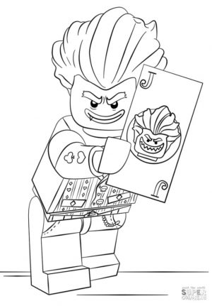 Lego Batman Coloring Pages Joker the Maniac