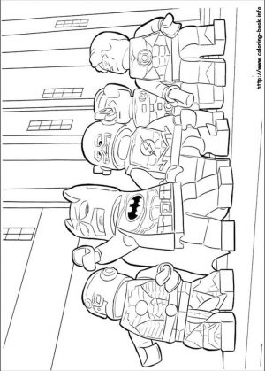 Lego Batman Coloring Pages Justice League in Action
