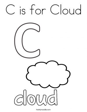 Letter C Coloring Pages Cloud – 83nfl