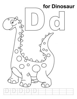 Letter D Coloring Pages Dinosaur – 7cs2m