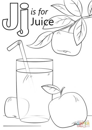 Letter J Coloring Pages Juice – j4nml