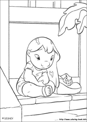 Lilo and Stitch Coloring Pages Lilo Missing Stitch