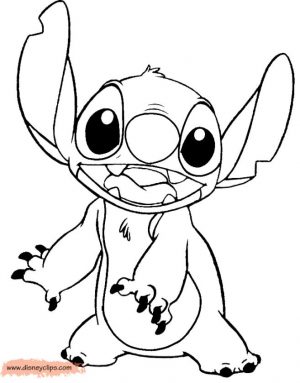 Lilo and Stitch Coloring Pages Stitch Feeling Joyful