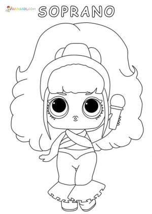Lol Dolls Coloring Pages Printable Soprano