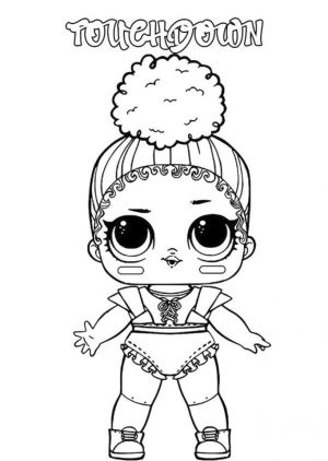 Lol Dolls Coloring Pages Printable Touchdown