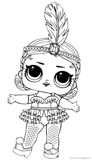 Lol Surprise Doll Coloring Pages Showbaby Glamour nk93