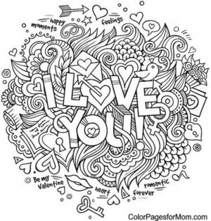 Love Coloring Pages for Adults Free – 16dh5