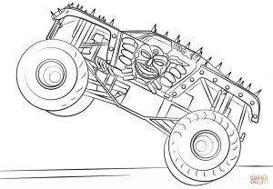 MAX D monster truck coloring page – 74901
