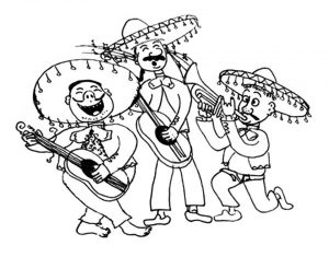 Mariachi-Band-in-Cinco-de-Mayo-Coloring-Pages