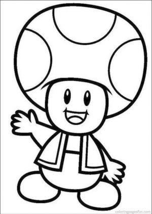 Mario Coloring Pages Toad – 74n81