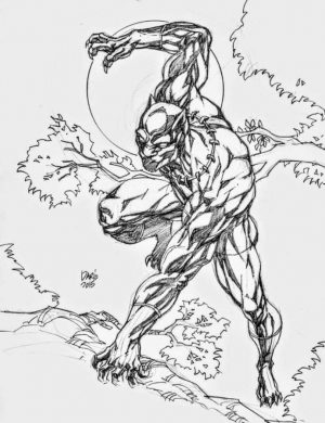 Marvel Black Panther Coloring Pages nit9