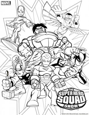 Marvel Coloring Pages Superhero Squad – j3ns0