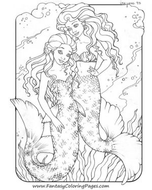 Mermaid Coloring Sheets for Adult m4nk1