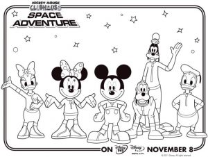 Mickey Mouse Clubhouse Coloring Pages Printable for Kids – 71829