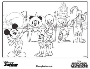 Mickey Mouse Clubhouse Coloring Pages Printable for Kids – dd74k