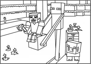 Minecraft Coloring Pages for Kids 6frn
