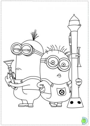 Minion Coloring Pages Free for Toddlers 1iye