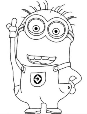 Minion Coloring Pages Free for Toddlers 3ryh