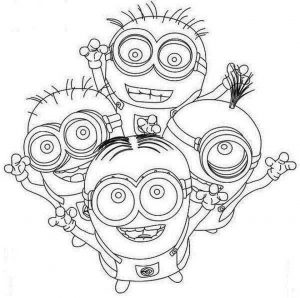 Minion Coloring Pages Free for Toddlers 4mwf