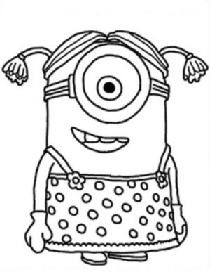 Minion Coloring Pages Free for Toddlers 5crd