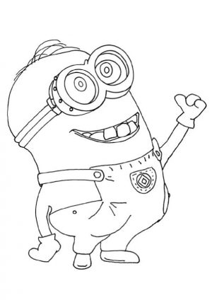 Minion Thumbs Up Coloring Pages