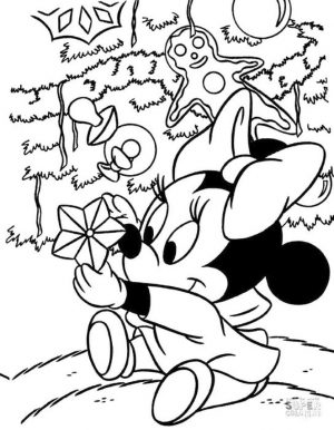 Minnie Mouse Coloring Pages Free Cute Little Baby Minnie Mouse