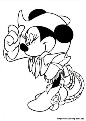 Minnie Mouse Coloring Pages Minnie Is a Cute Country Girl