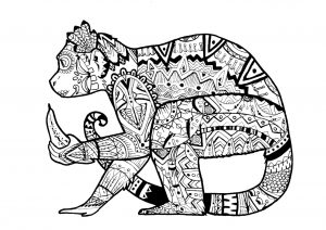 Monkey Coloring Pages for Adults – 39041