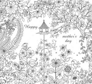 Mother’s Day Coloring Pages for Adults Printable – 00319