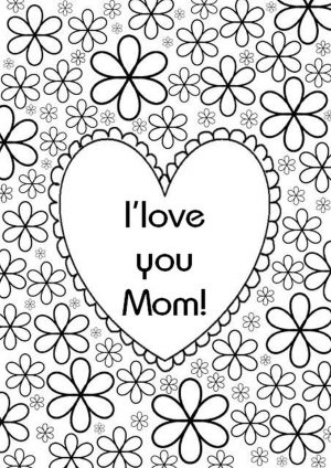 Mother’s Day Coloring Pages for Adults Printable – 58301